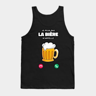 Je Peux Pas la Bière m'appelle cadeau drôle Homme Tank Top